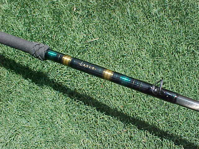 CUSTOM WRAPPED CALSTAR GRAFIGHTER GF 100J 10 FOOT, 20 TO 50 POUND RATED  JIGSTICK FISHING ROD - Berinson Tackle Company