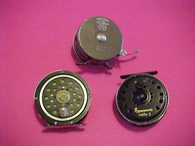 SET OF 3 FLY REELS INCLUDING PFLUEGER MEDALIST,SHAKESPEARE AND