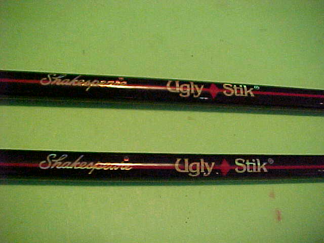 PAIR OF 2 SHAKESPEARE UGLY STIK 7 FOOT, 8 TO 20 POUND RATED