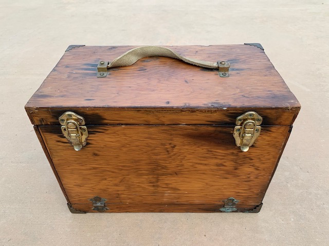BEAUTIFUL CUSTOM MADE WOOD TACKLE BOX FOR OVERNIGHT AND LONGER