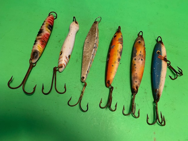 GREAT SET OF 6 HEAVY ROCKCOD BOTTOM FISHING JIGS COD KILLERS