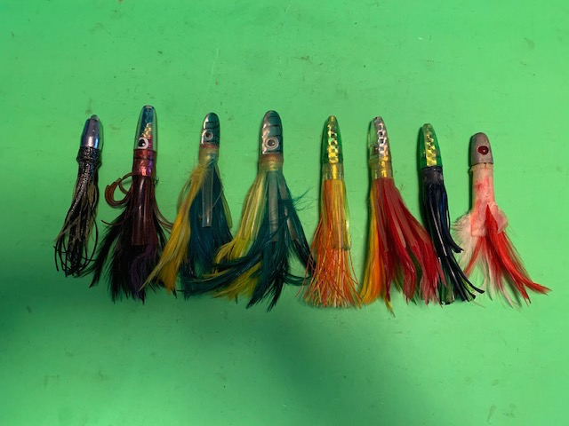 Large Lot of Trolling Jigs - Zuckers, CA Lure, Z, etc. - also some lures