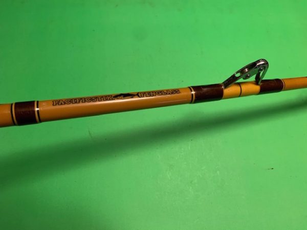 VINTAGE FENWICK PACIFICSTIK FENGLASS 6 FOOT 6 INCH 30 TO 80 POUND RATED  TROLLING FISHING ROD - Berinson Tackle Company