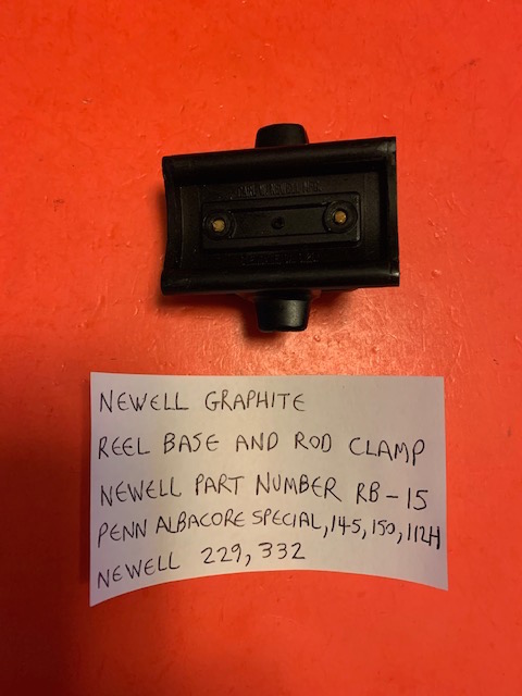 NEWELL RB-15 GRAPHITE REEL BASE COMPLETE WITH SPEED CLAMP FOR PENN AND  NEWELL FISHING REELS - Berinson Tackle Company