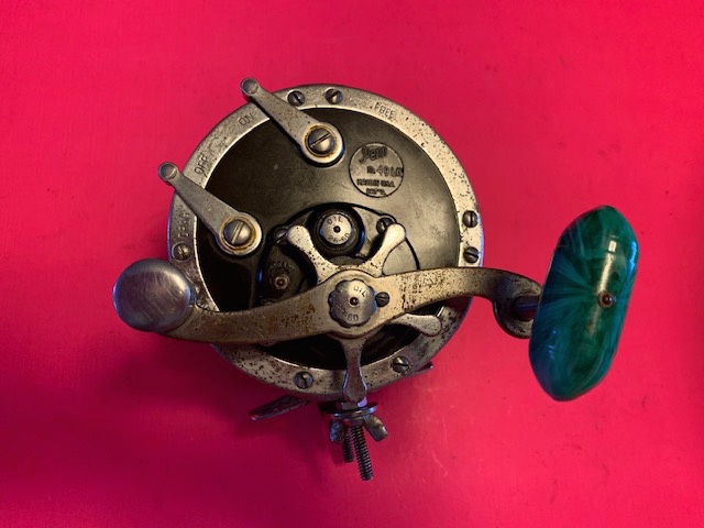 VINTAGE EXTREMELY RARE PENN SUPER MARINER 49LH LEFT HAND RETRIEVE FISHING  REEL - Berinson Tackle Company