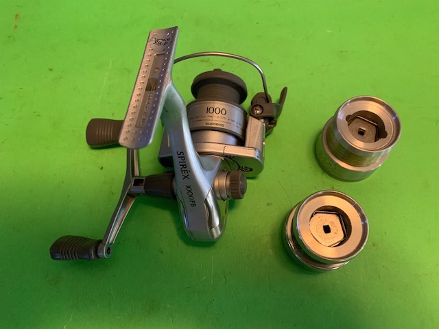 SHIMANO SPIREX 1000FB SPINNING REEL WITH 2 EXTRA SPARE SPOOLS - Berinson  Tackle Company