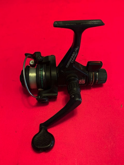 VINTAGE SHIMANO CUSTOM X-GT PLUS CX-GT1100 SPINNING REEL WITH FIGHTIN' DRAG  - Berinson Tackle Company