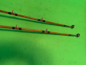 CUSTOM BUILT VINTAGE BAMBOO 9 FOOT 40 TO 100 POUND CLASS FISHING ROD -  Berinson Tackle Company