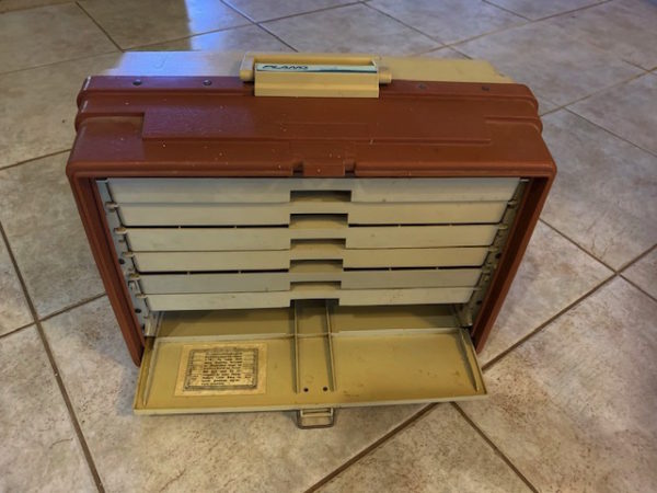 VINTAGE PLANO 777 GIANT FISHING TACKLE BOX OR HOBBY