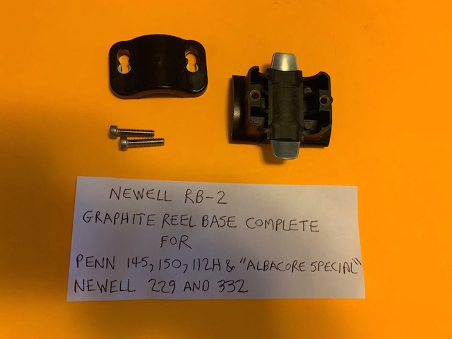 NEWELL RB-2 GRAPHITE REEL BASE COMPLETE WITH SPEED CLAMP FOR NEWELL & PENN  REELS - Berinson Tackle Company