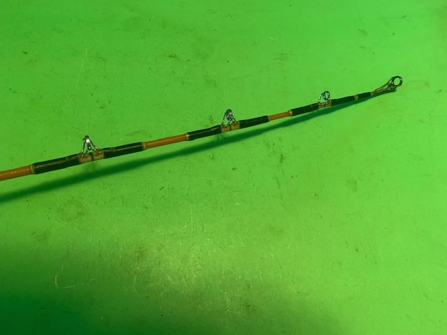 VINTAGE CUSTOM BUILT SABRE 665 6 FOOT 2 INCH 20 TO 50 POUND RATED  CONVENTIONAL FISHING ROD - Berinson Tackle Company
