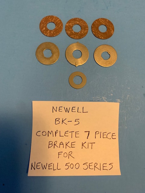 NEWELL BK-5 BRAKE KIT WITH 7 PIECES TOTAL FOR NEWELL 500 SERIES FISHING  REELS NEW IN THE PACKAGE - Berinson Tackle Company