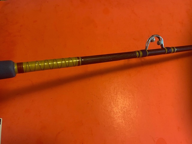 VINTAGE GARCIA CONOLON 6 FOOT 6 INCH 40 TO 100 POUND CLASS TROLLING FISHING  ROD - Berinson Tackle Company