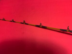 CUSTOM BUILT VINTAGE SABRE 6 FOOT 6 INCH 50 TO 100 POUND RATED BOAT  TROLLING FISHING ROD - Berinson Tackle Company