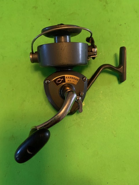 VINTAGE KARMANN NO. 41 SPINNING REEL MADE IN JAPAN < WORKS GREAT - Berinson  Tackle Company