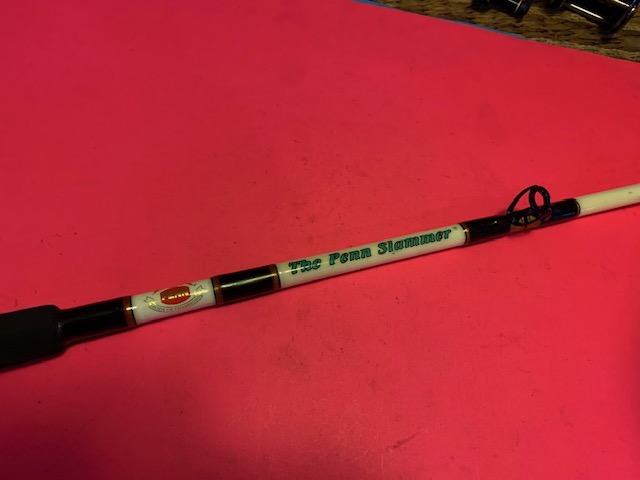 VINTAGE THE PENN SLAMMER 7 FOOT 20 TO 50 POUND RATED CONVENTIONAL