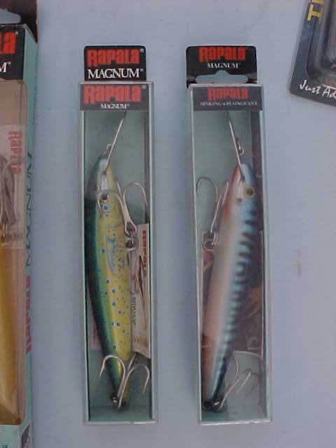 BIG SALTWATER LURE COLLECTION, RAPALA,BRAID,SEA STRIKER AND CREEK CHUB, 12  LURES TOTAL, NEW - Berinson Tackle Company