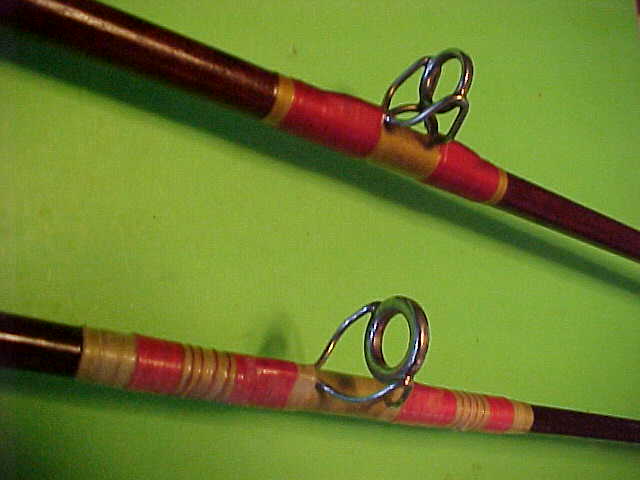 PAIR OF 2 VINTAGE CONOLON SALTWATER CONVENTIONAL FISHING RODS, PRE