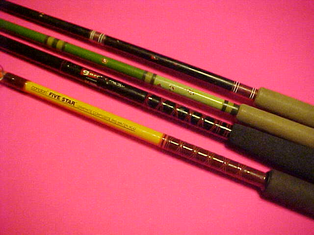 SET OF 4 GARCIA CONOLON CONVENTIONAL FISHING RODS, PRE-OWNED