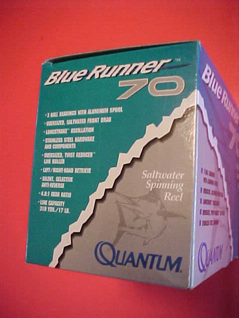 QUANTUM BLUE RUNNER 70 SALTWATER SPINNING REEL, NEW IN THE BOX - Berinson  Tackle Company
