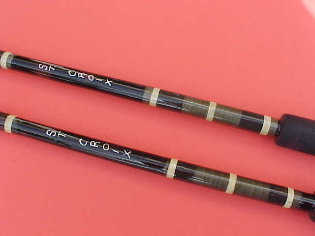 VINTAGE ST. CROIX 7 FOOT, 30 TO 80 POUND CLASS TROLLING/BOAT RODS
