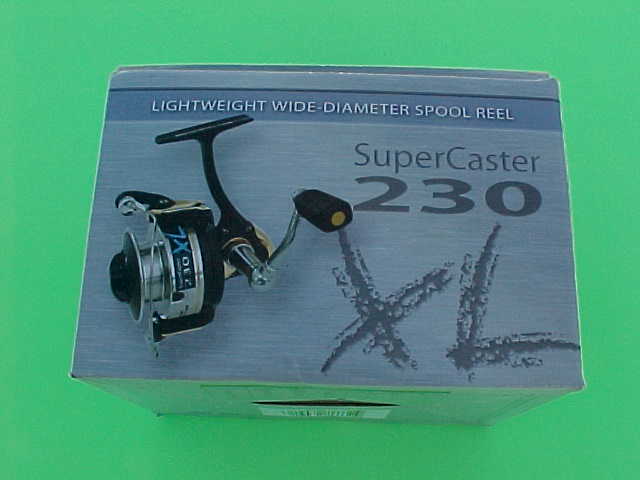 U.S. REEL SUPERCASTER 230XL SPINNING REEL, NEW IN THE BOX