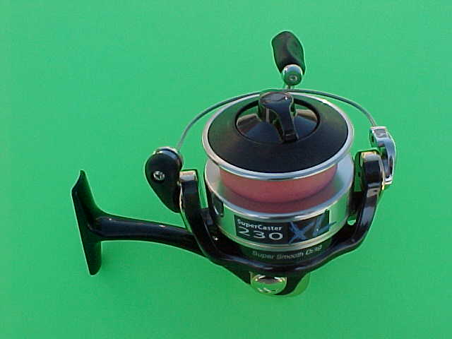 U.S. REEL SUPERCASTER 230XL SPINNING REEL, NEW IN THE BOX