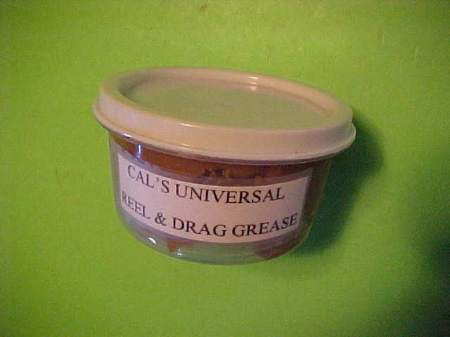 CAL'S TAN UNIVERSAL REEL & DRAG GREASE FOR ALL FISHING REELS, LOT OF TEN 2  OUNCE CONTAINERS, 20 OUNCES IN TOTAL - Berinson Tackle Company