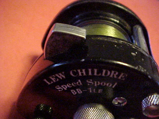 LEW CHILDRE SPEED SPOOL MODEL BB-1 LE BAITCASTING REEL, PRE-OWNED