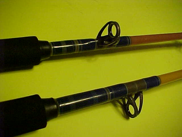 CUSTOM BUILT SABRE CONVENTIONAL FISHING RODS, MATCHING SET OF 2 RODS,  PRE-OWNED - Berinson Tackle Company