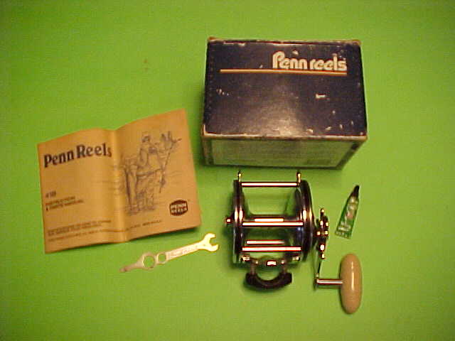VINTAGE PENN SENATOR 113 4/0 FISHING REEL WITH BOX AND CATALOG, PRE-OWNED -  Berinson Tackle Company