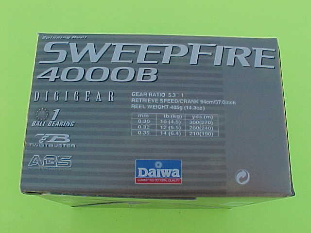 Vintage Daiwa Fishing Reel Sweepfire 4000B Superb Condition 