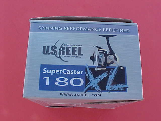 U.S. REEL SUPERCASTER 180XL SPINNING REEL, NEW IN THE BOX - Berinson Tackle  Company